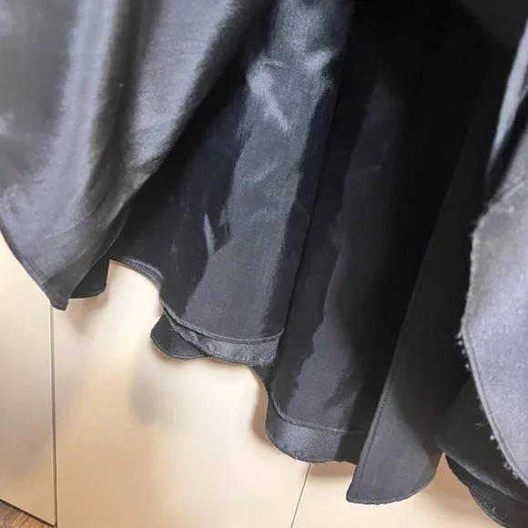 David’s Bridal Strapless Beaded Formal Long 90’s Y2K Prom Gown Black Size 2 - Picture 8 of 11